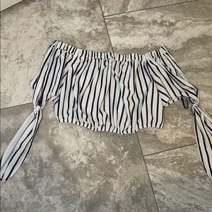 Off the Shoulder Crop Top from Forever 21